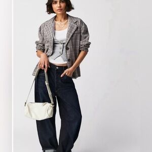 Free People We The Free Cali Plaid Blazer